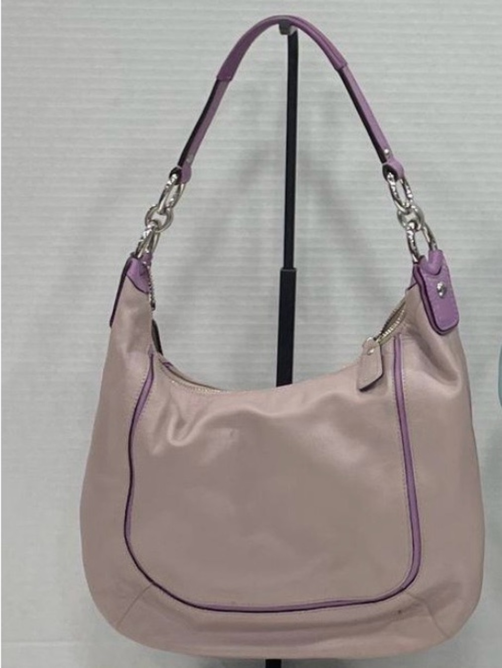 Coach Lavender Two-Tone Shoulder Bag - Picture 2 of 4